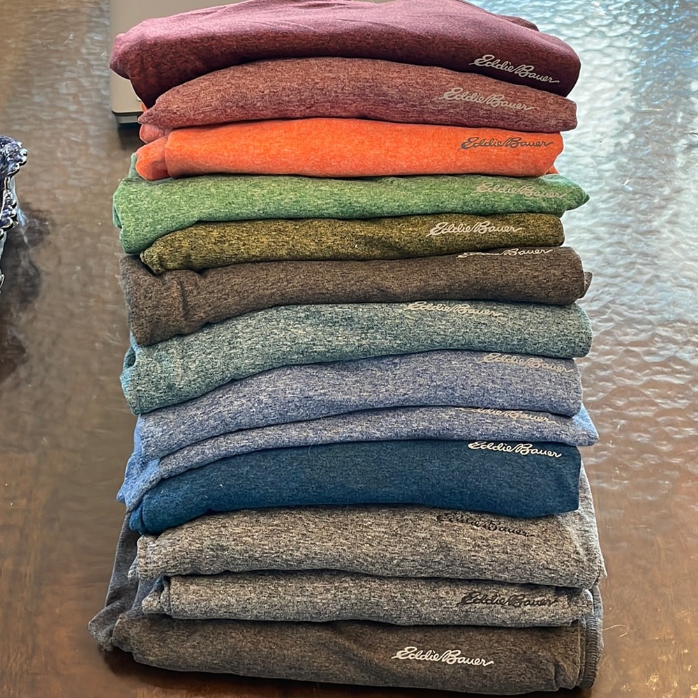 COPY - 13 Eddie Bauer Motion Free Dry TShirt ALL DIFFERENT COLORS